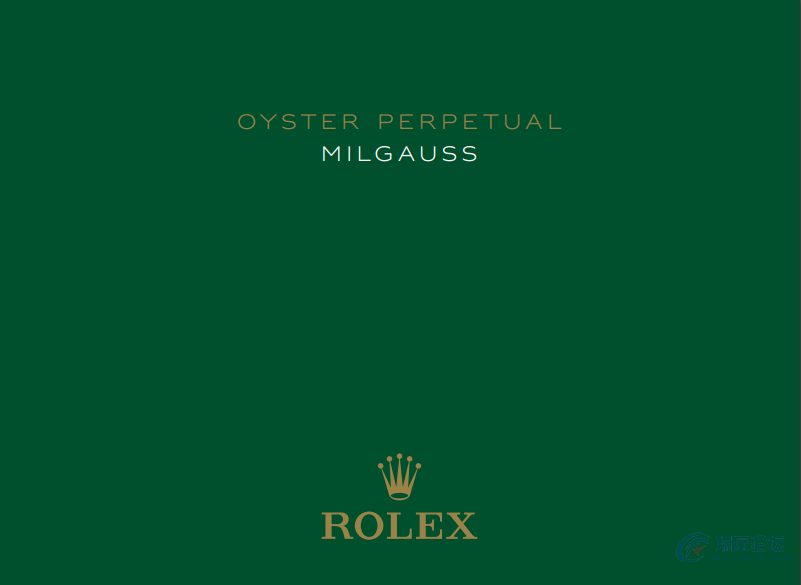 劳力士手表说明书-格磁型蚝式恒动MILGAUSS系列
