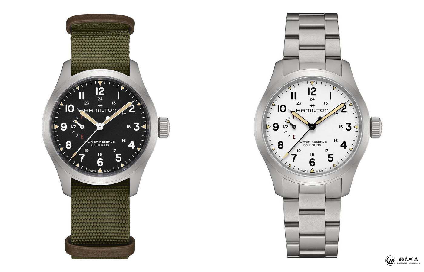 汉米尔顿Hamilton推出四款全新卡其野战系列动力储存显示40毫米机械腕表