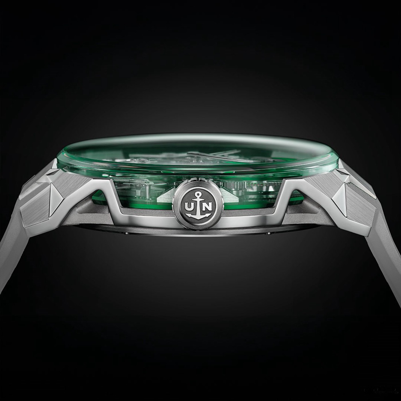 雅典表推出全新Blast Free Wheel Marquetry Silicon Green限量版腕表