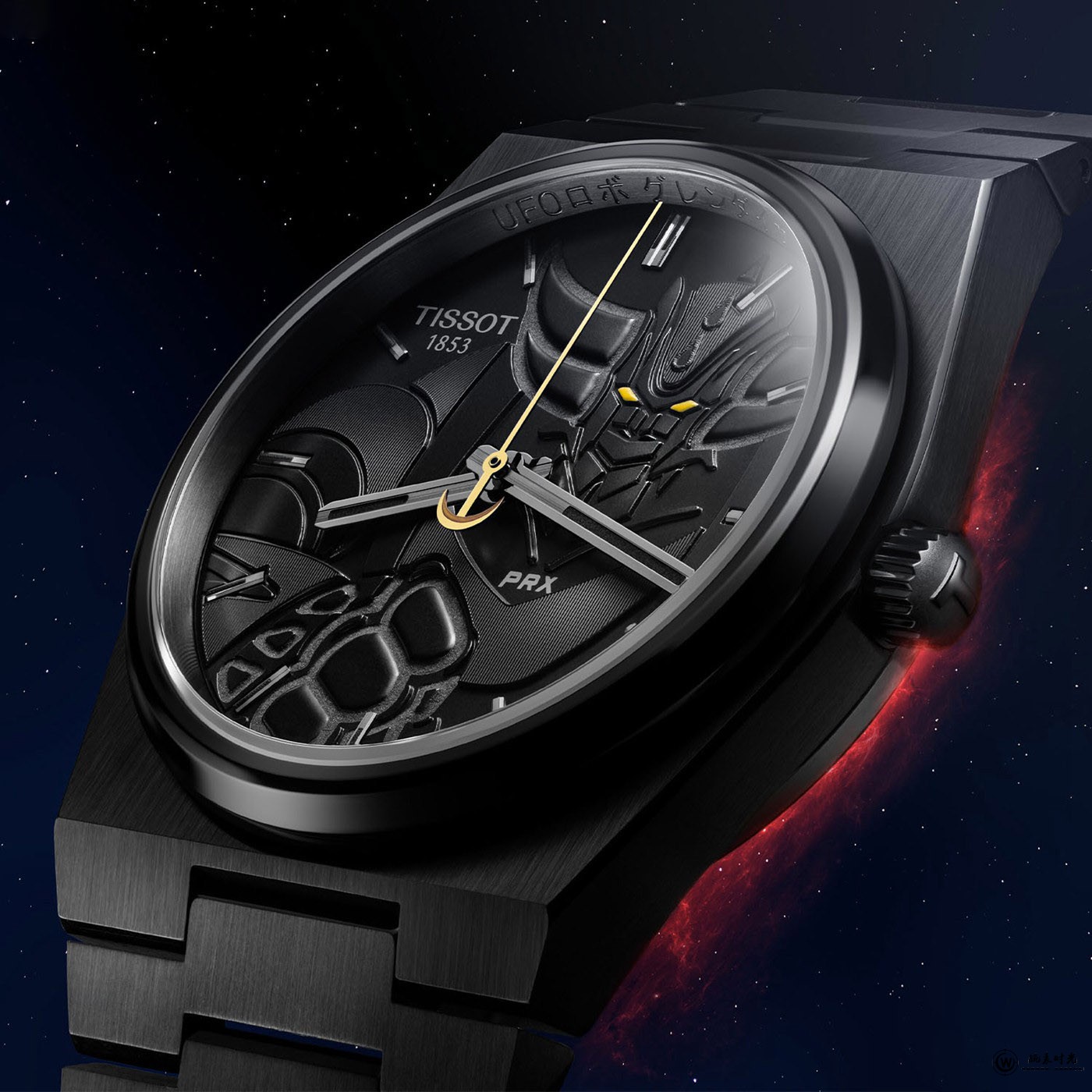 天梭表推出PRX古连泰沙50周年特别版黑色PVD腕表