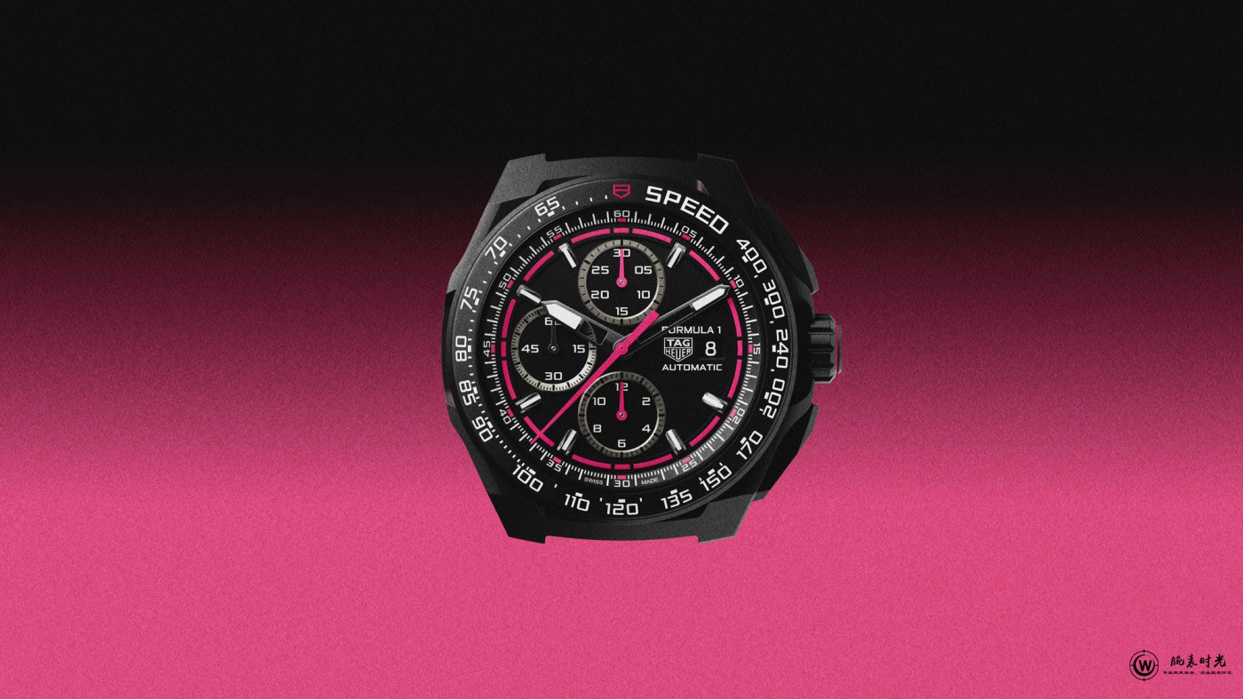 TAG Heuer泰格豪雅推出全新F1系列腕表 黑粉撞色 演绎赛道锋芒