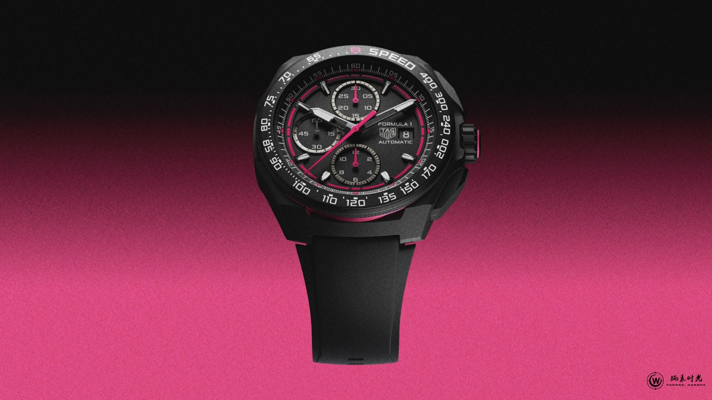 TAG Heuer泰格豪雅推出全新F1系列腕表 黑粉撞色 演绎赛道锋芒