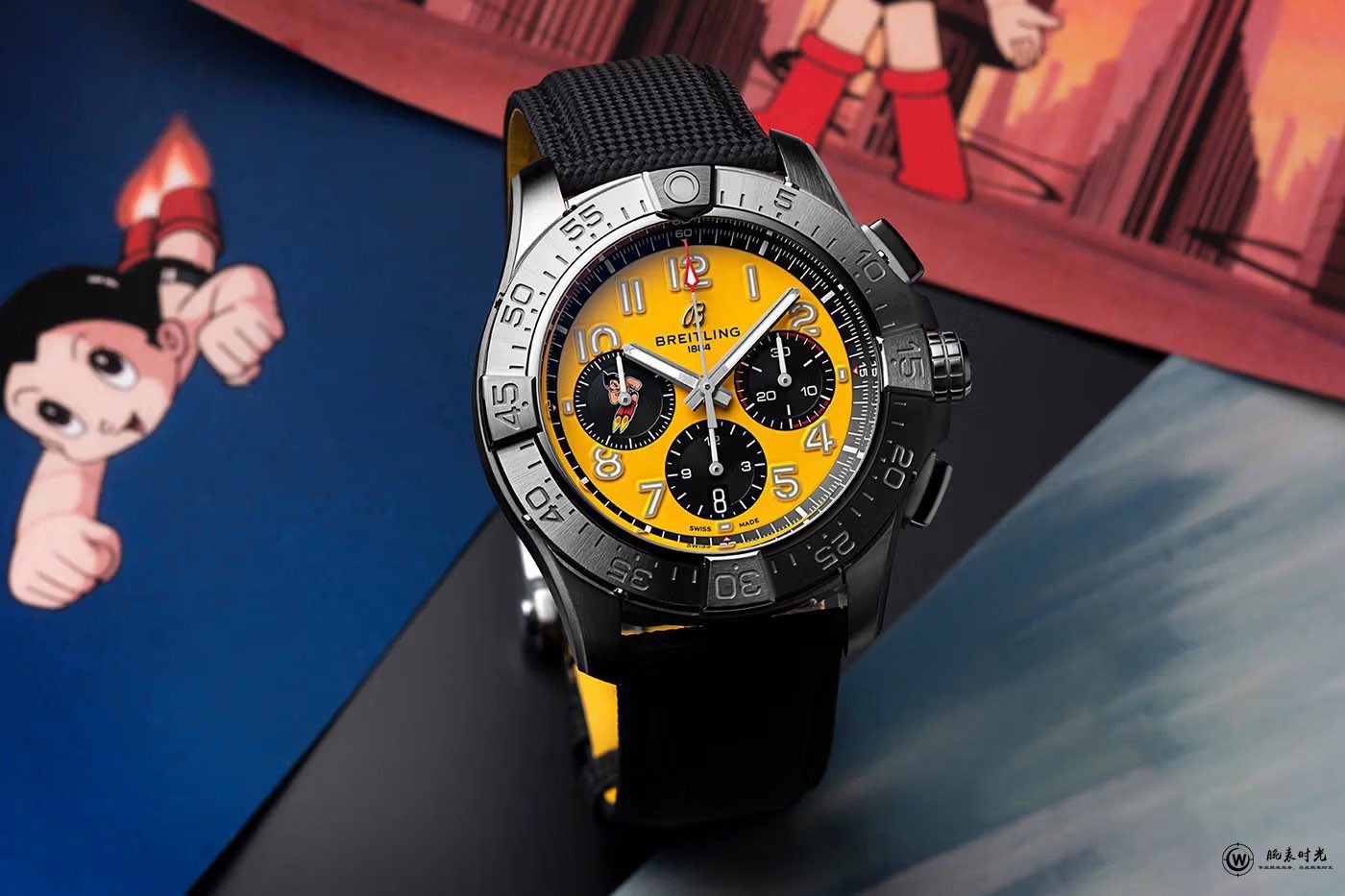 百年灵推出复仇者B01计时腕表44铁臂阿童木限量版