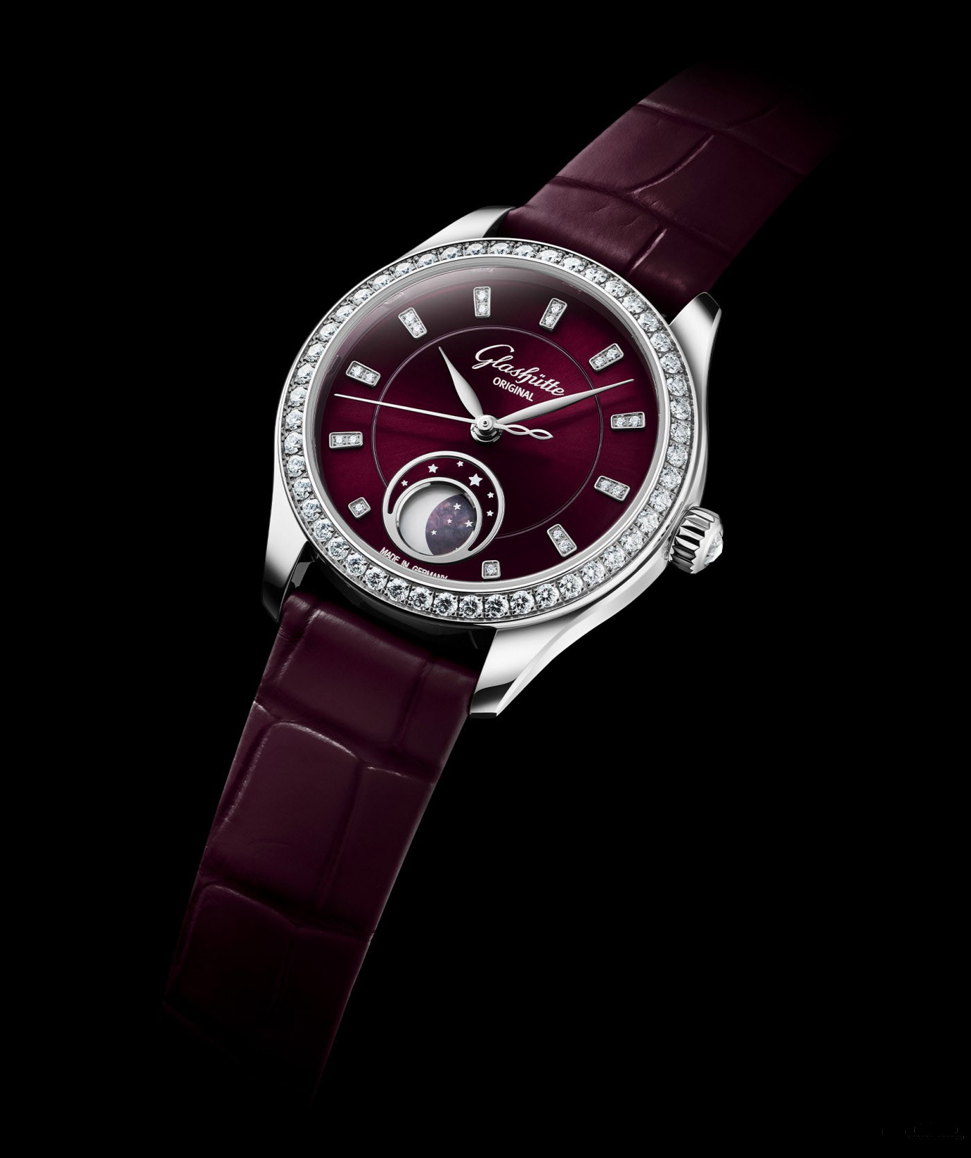 新篇初启 紫气东来 格拉苏蒂原创“紫绒”小夜曲月相腕表