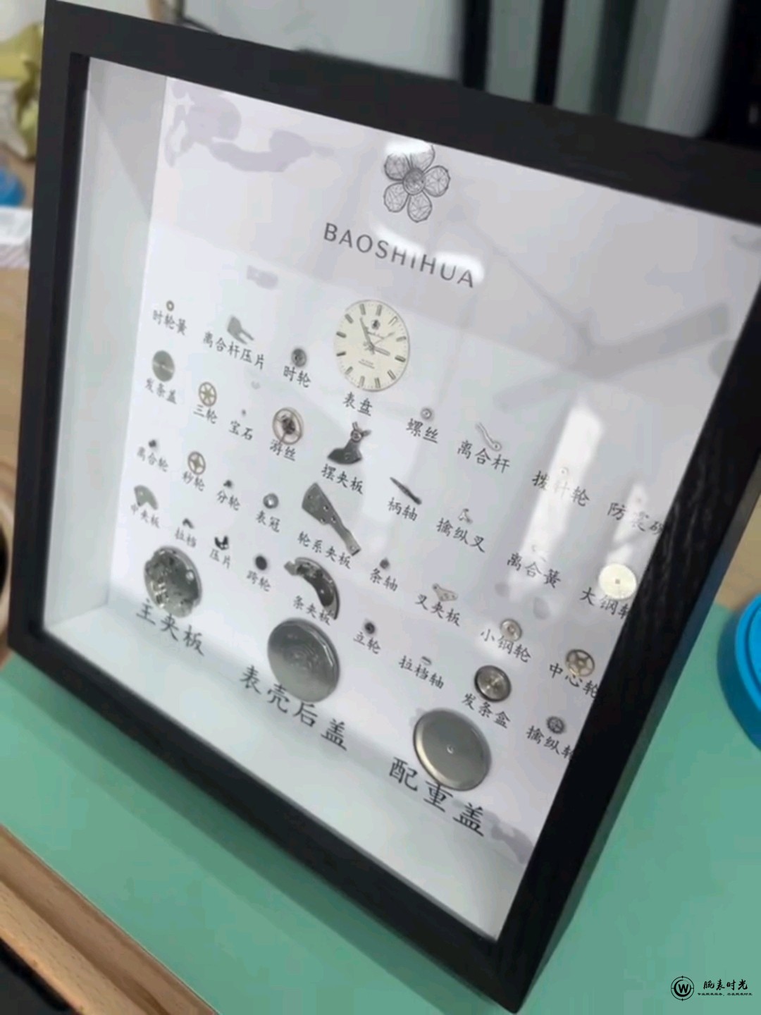 机械腕表机芯零件示意图及名称详解 - 梅花表