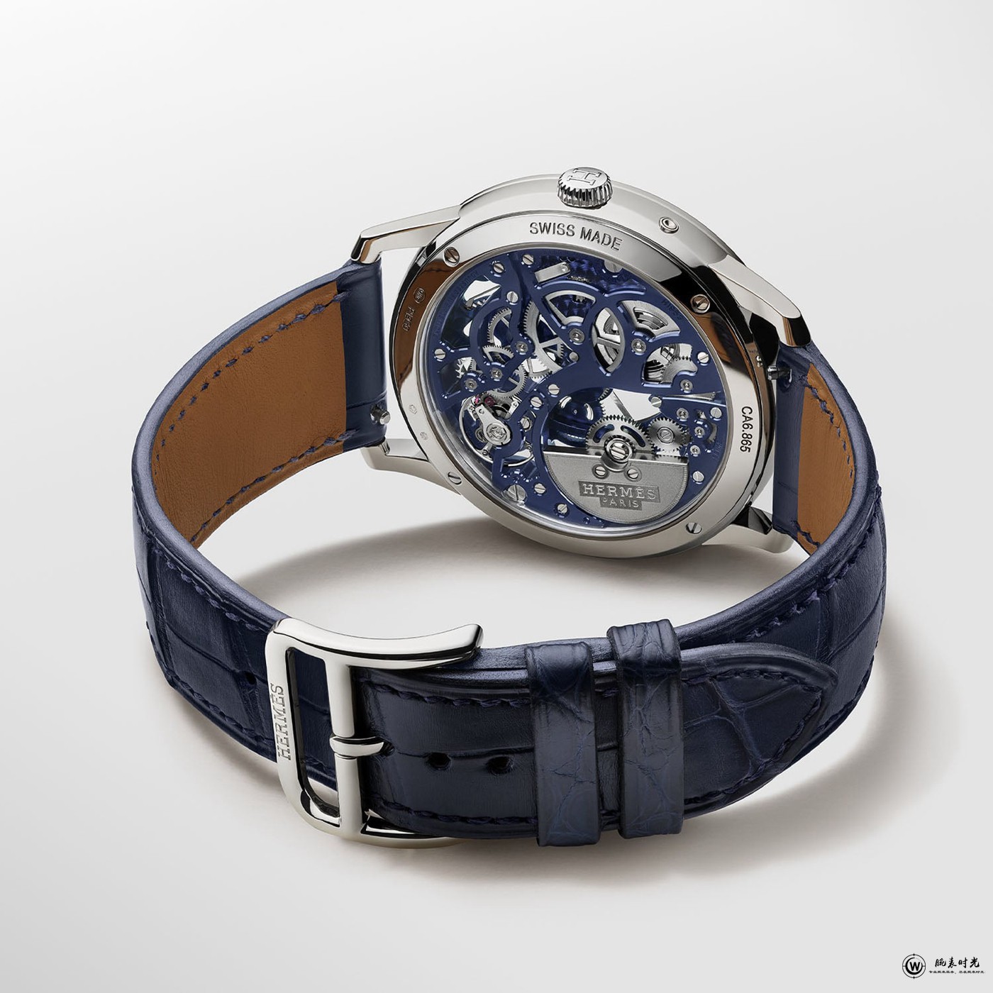 爱马仕推出两款Slim d'Hermes Squelette Lune腕表