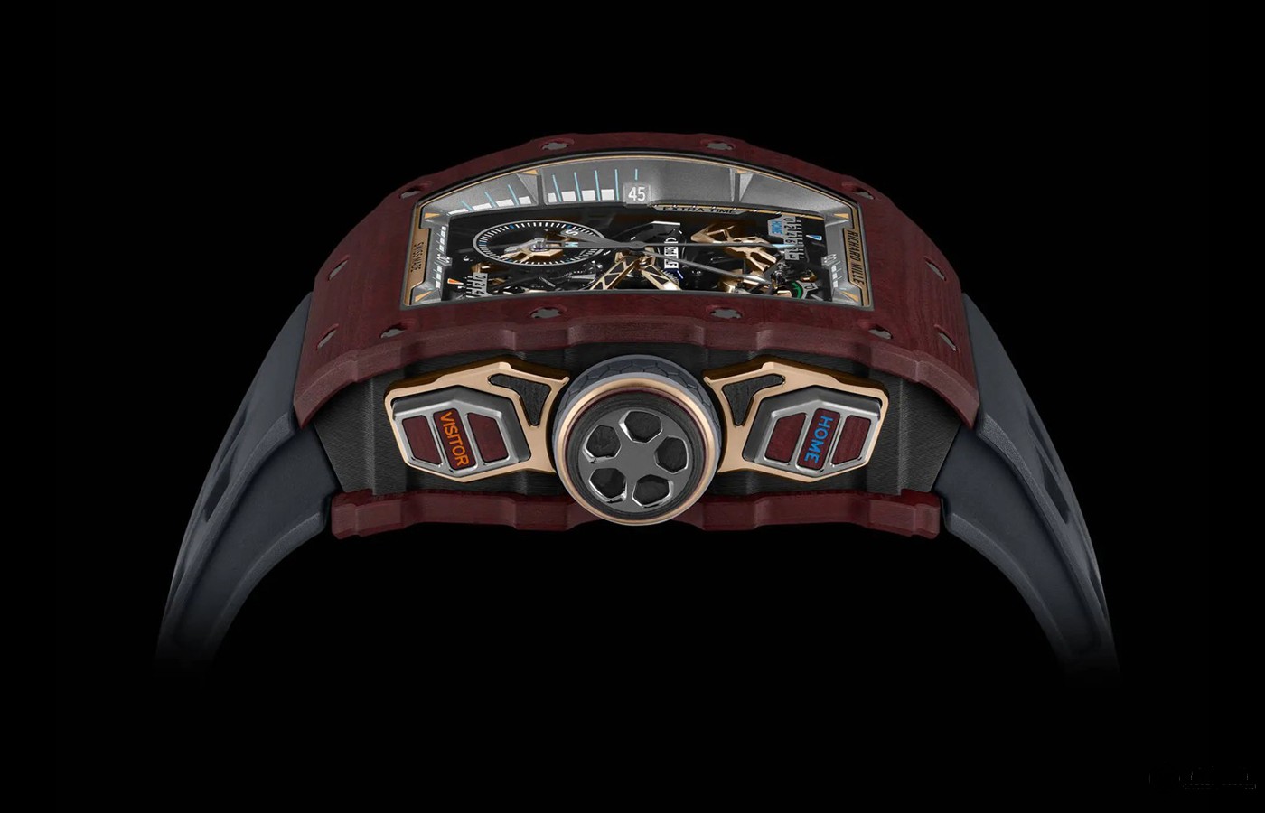 理查米尔推出两款RM 41‑01手动上弦陀飞轮飞返计时足球限量版腕表