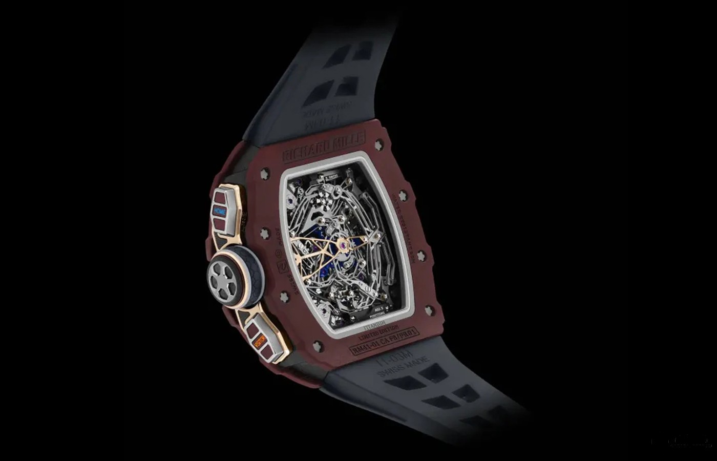 理查米尔推出两款RM 41‑01手动上弦陀飞轮飞返计时足球限量版腕表